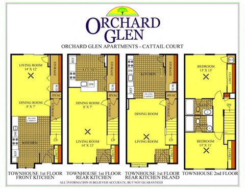 Floor plan for 2 beds, 2 baths, 1109 sqft
